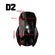 ADV350 Windshield D2-D2 Black Ready Stock