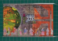 澳門郵政套票 1999年 澳門回顧郵票小型張