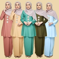 (S - 5XL)  kurung riau plain plus size baju nikah tunang bridesmaid annual dinner baju event pengapit kenduri raya murah