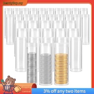 [In Stock]Assorted Sizes Coin Storage Tubes Clear Plastic Coin Tubes  Coin Tubes Coin Collection Sup