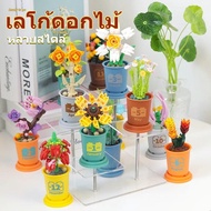【BHQ TOYS】Lego Flowers Building Blocks ดอกไม้ ถ้วยกาแฟ Shaped Puzzle Pieces ของขวัญวันวาเลนไทน์