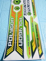STRIPING SEPEDA STICKER MEREK POLYGON STICKER VARIAISI STICKER POLYGON