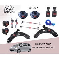 TAKURI PERODUA ALZA LOWER ARM STABILIZER LINK ABSORBER MOUNTING SUSPENSION ARM COMBO SET