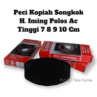 H Iming Sons Kopiah Black Peci Kopeah Kopyah Songkok Original Iming Motif Ac Songkok Smooth Premium 