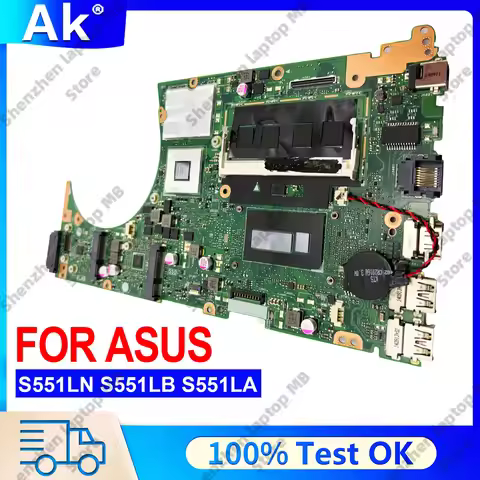 S551LN Laptop Motherboard For ASUS VivoBook S551LB S551L S551LN S551LA R553L Notebook Mainboard With