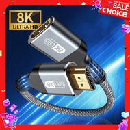 8K HDMI Extension Cable HDMI 2.1 Male to Female Cable Nylon Braided HDMI Extender Cable Support 8K@60Hz 4K@120Hz 48gbps