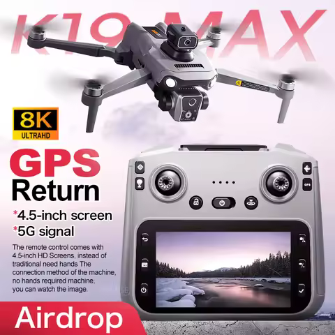 K19 Max Drone HD Camera 5G WIFI Professional Aerial Photography Drone Brushless Optical Flow Obstacl