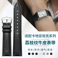 Good Quality Suitable for Cartier Tank Genuine Leather Strap Tank Must London solo Cartier Cowhide W