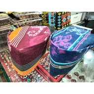 Songko/ cap made from Kalimantan caterpillar cloth