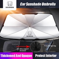 [Upgrade Opaque] Car Sun Shade Umbrella Foldable Car Parasol Windshield Sunshade Cover Visor For Honda Accord City Civic CRV VEZEL Jazz Adv150