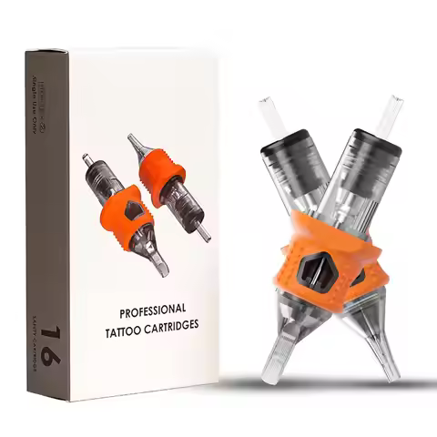 INKIN Silicone Tattoo Cartridge Needles RL RS MC M1 Tattoo Needles Safety Membrane for Cartridge Tat