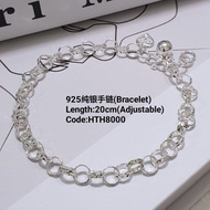 925纯银手链链/HTH8000(925 Silver Bracelet)Rantai tangan perak 925