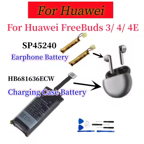HB681636ECW 410mAh New Replacement Battery For Huawei FreeBuds 3 Freebuds 4 4E Wireless Bluetooth TW
