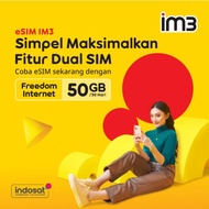 sto eSIM IM3 FREEDOM INTERNET 50GB/30Hari