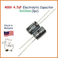 400V 4.7uF 400V4.7UF Electrolytic Capacitor Kapasitor 8x12mm Elco (1pc)