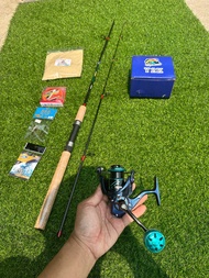 ชุดพร้อมตก คันสปิ้นโอจิซัง + รอกสปิ้นY2K มีให้เลือกหลายขนาด