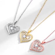 Hot-selling Ladies Simple Jewelry Accessories ILOVEYOU Letter Clavicle Chain Love Necklace Jewelry J
