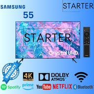 New 2023 Samsung Smart tv 55CU7000 CRYSTAL 4KUHD TV รุ่น 55CU7000KXXT 55นิ้ว รับประกันศูนย์ 1ปี รับชม Netflix Disney+ Hotstar VIU  +ONERE MOTE CONTROL