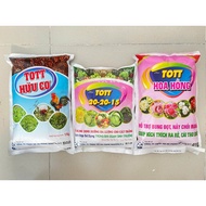 Combo TOTT Organic Fertilizer 1kg + TOTT Rose Fertilizer 1kg + TOTT 20-20-15 Fertilizer 1kg