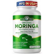 PURAVIDAMORINGACapsulesSingleOriginMoringaPowderOrganic.PureMoringaLeaf.Energy,Metaboli,&ImmuneSuppo