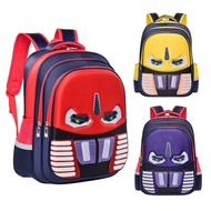 Elementary School Students Backpack Children Backpack 3D Large Capacity Cartoon 123th Grade Boys Red
