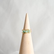 Emerald Ear Cuff – Gold – Natural Stone