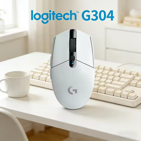 Logitech G304 Lightspeed Wireless Gaming Mouse, Hero 12K Sensor, 12,000 DPI, 250hr Battery, Lightwei
