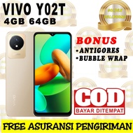 VIVO Y02T 4/64 +EXTENDED RAM 4GB TOTAL RAM 8GB GARANSI RESMI [HELIO P35 651 INCH 8MP CAMERA 5000MAH 