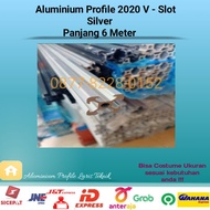 Aluminum Profile 2020 V slot Silver 6 Meters