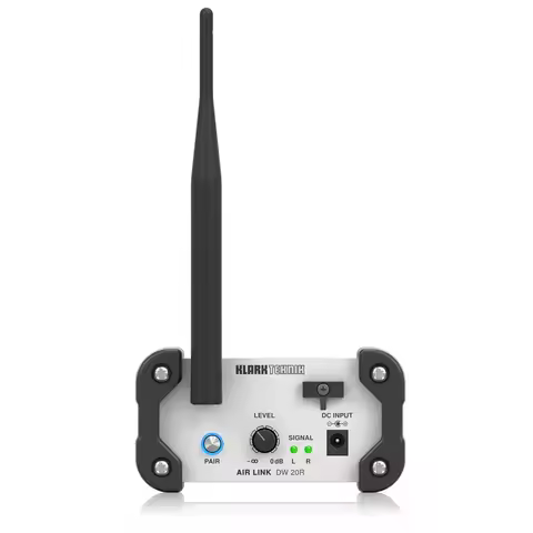 Klark Teknik DW20R/BEHRINGER DW20T Digital 2.4GHz Wireless Stereo Transmitter Receiver for Stereo Au