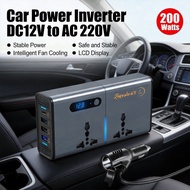 200W Car Power Inverter DC 12V/24V to AC220V Car Converter Newly Car Plug Adapter Outlet Charger wit