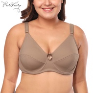 PARIFAIRY Women's  Bra Plus Size Full Cup Bra Solid Color Seamless Bra 36D 38D 40D 42D 44D 46D-3980