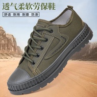 Men Canvas Shoes Anti-slip Wear-resistant No Glue Unbreakable Sole Construction Site Construction Wo