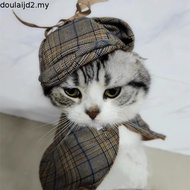 Pet Sherlock Holmes Detective Transformation Costume Cloak Hat Set Cat Dog Halloween Costume Fun Sve