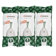 Brabantia Garbage Bag For Size 36 Liters Perfect Fit Bags Code R 36 Litre 3 Packs (60 Pieces)