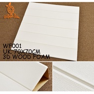Wallpaper 3D Foam Motif Kayu Modern Wood Foam Wallpaper Dinding Foam