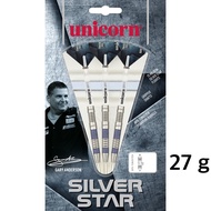 Unicorn Darts ชุดลูกดอกปาเป้ายูนิคอร์น รุ่นซิลเวอร์สตาร์ T80 Gary Anderson เซ็ท 3 ชิ้น 21-27 กรัม