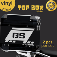 (Ready Stock) Top Box Sticker / Top Case Styling 45L 55L 65L (2 pcs Die-cut Vinyl Sticker - GS Adven