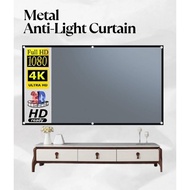 Projector Screen Portable Anti Light Curtain Projector Screen 72'' Projektor Scree Foldable Projecti