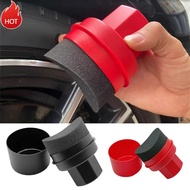 LK8M-1 PC Car Care Wheel Wash Brush Foam Polishing Sponge Car Wash Curved Applicator Pad Tire Cleani