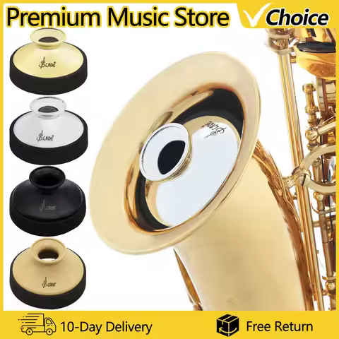 SLADE Alto Saxophone Silencer Round Light-Weight ABS Mute Dampener for Alto Sax Woodwind Musical Ins