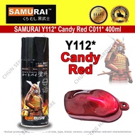 Y112* Samurai Spray Paint Candy Colour C011* Candy RED