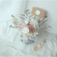 Preserved Flowers | Vase | 3 Tone Roses