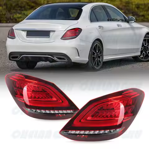 LED Tail Light For Benz W205 LHD C180 C200 C250 C300 C350e C63 C43 2018 2019 2020 2021 1 Pair Rear F
