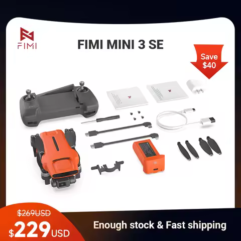FIMI Mini 3 SE Ultralight 249g Foldable Drone, 4K/30fps Camera with 3-Axis Gimbal, 9km Transmission,