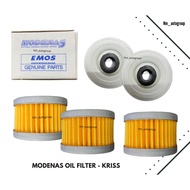 MODENAS Oil Filter (100% ORI Made) -KRISS / KRISS 110 120 / KLX150 / MR2 / MR3 / CT110 / GT128 / ACE115 / JAGUH