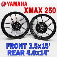 Sport Rim CNC Alloy YAMAHA XMAX250 XMAX 250 350x15' 400x14' Scooter Black Motor Wheels Rims Parts 3.5x15' 4.0x14'
