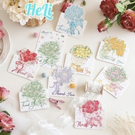 (CARD 31) SET OF 10 MINI FLOWER CARDS, CARDS October 20, November 20, March 8 GIFT CARDS