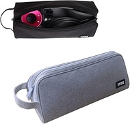 Hosoncovy Double Layer Travel Case Carrying Case Storage Bag Protective Case for Dyson Supersonic Hair Dryer HD03/HD08 for Dyson Airwrap Styler and Accessories (Grey)