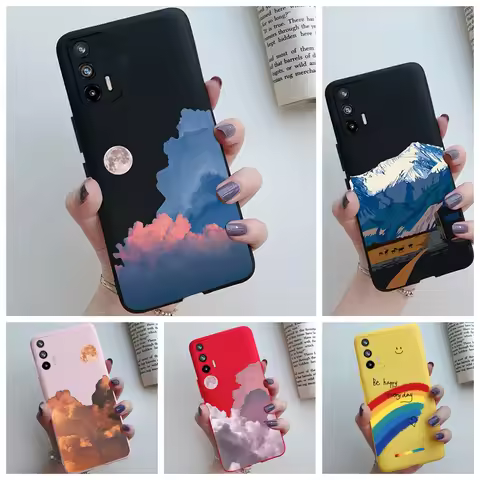 For Realme X7 Max 5G Case For Realme Q3 Pro GT Neo 2T Cover Silicone Matte Phone Casing Shell For Re